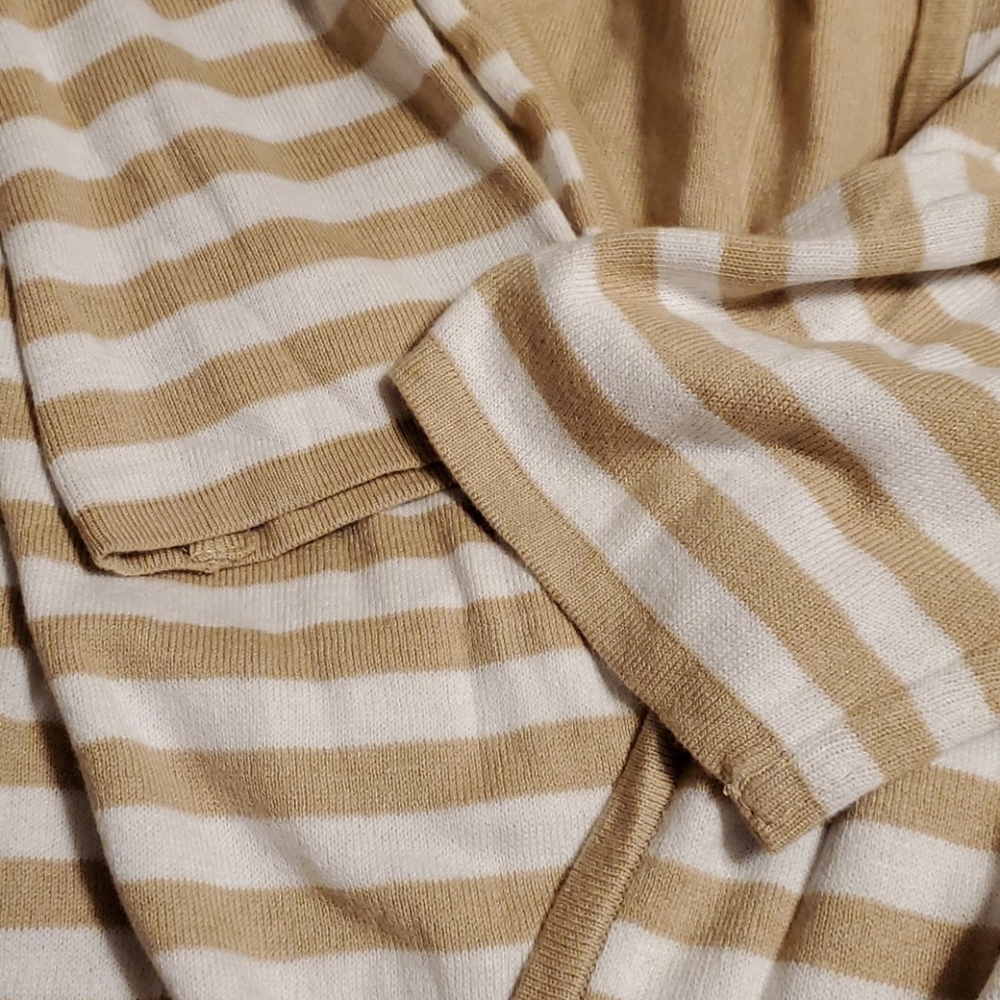 Chico's Solid-Striped Reversible Cardigan - image 5